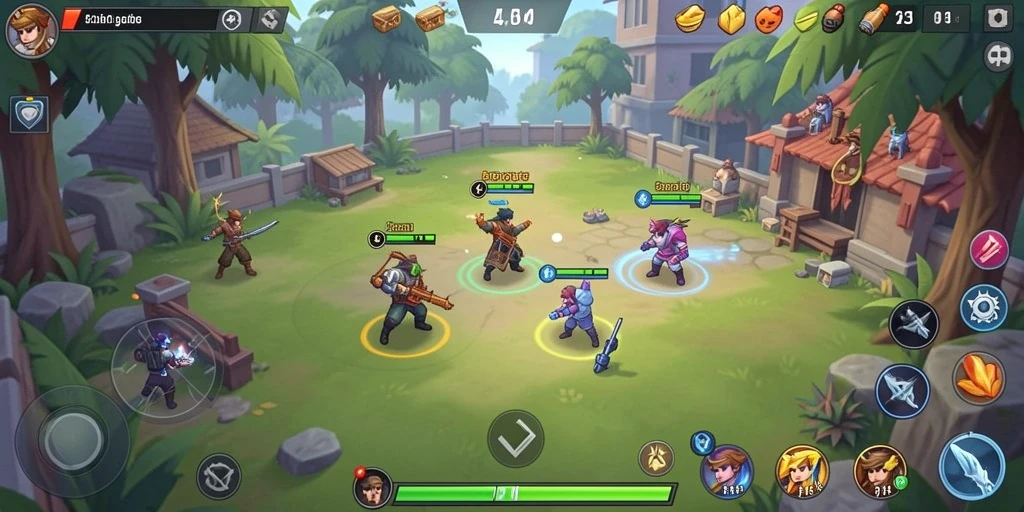 Tampilan karakter utama di dalam game.