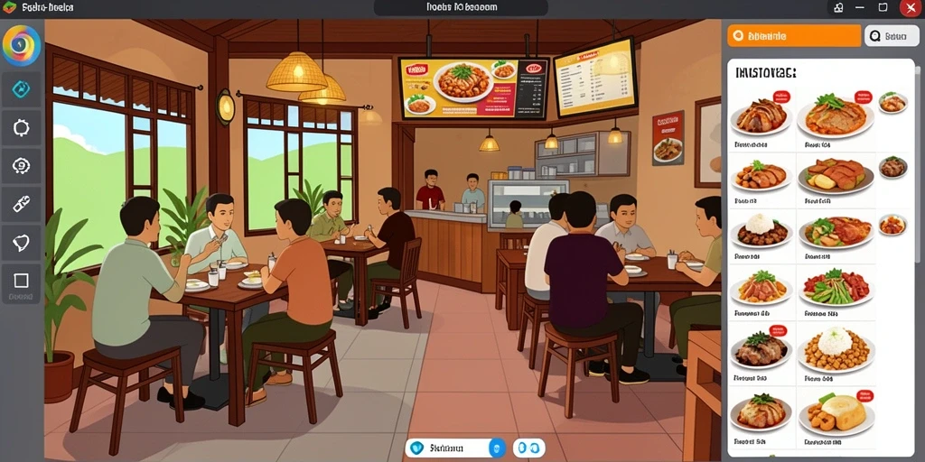 Screenshot aplikasi MONTE77 menunjukkan grafis yang memukau.